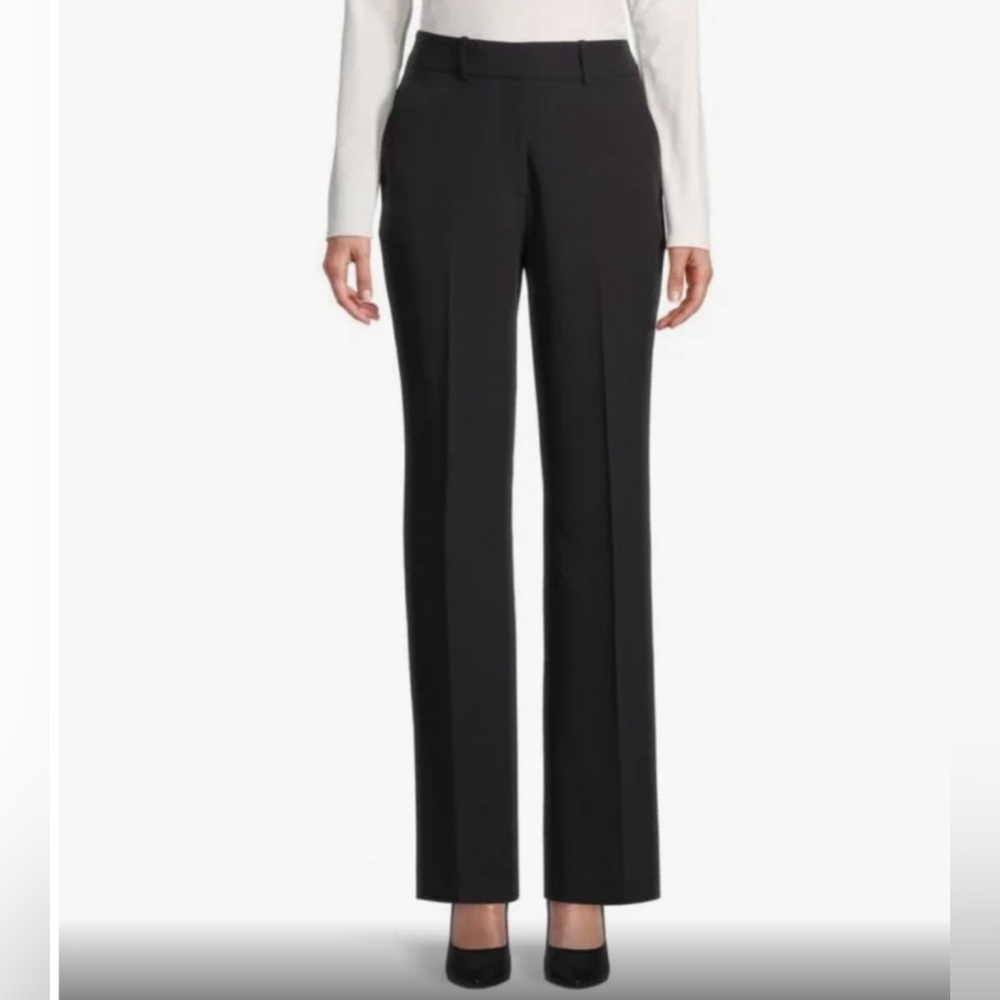 Sharagano women’s size 16 straight leg trousers, Heather black color